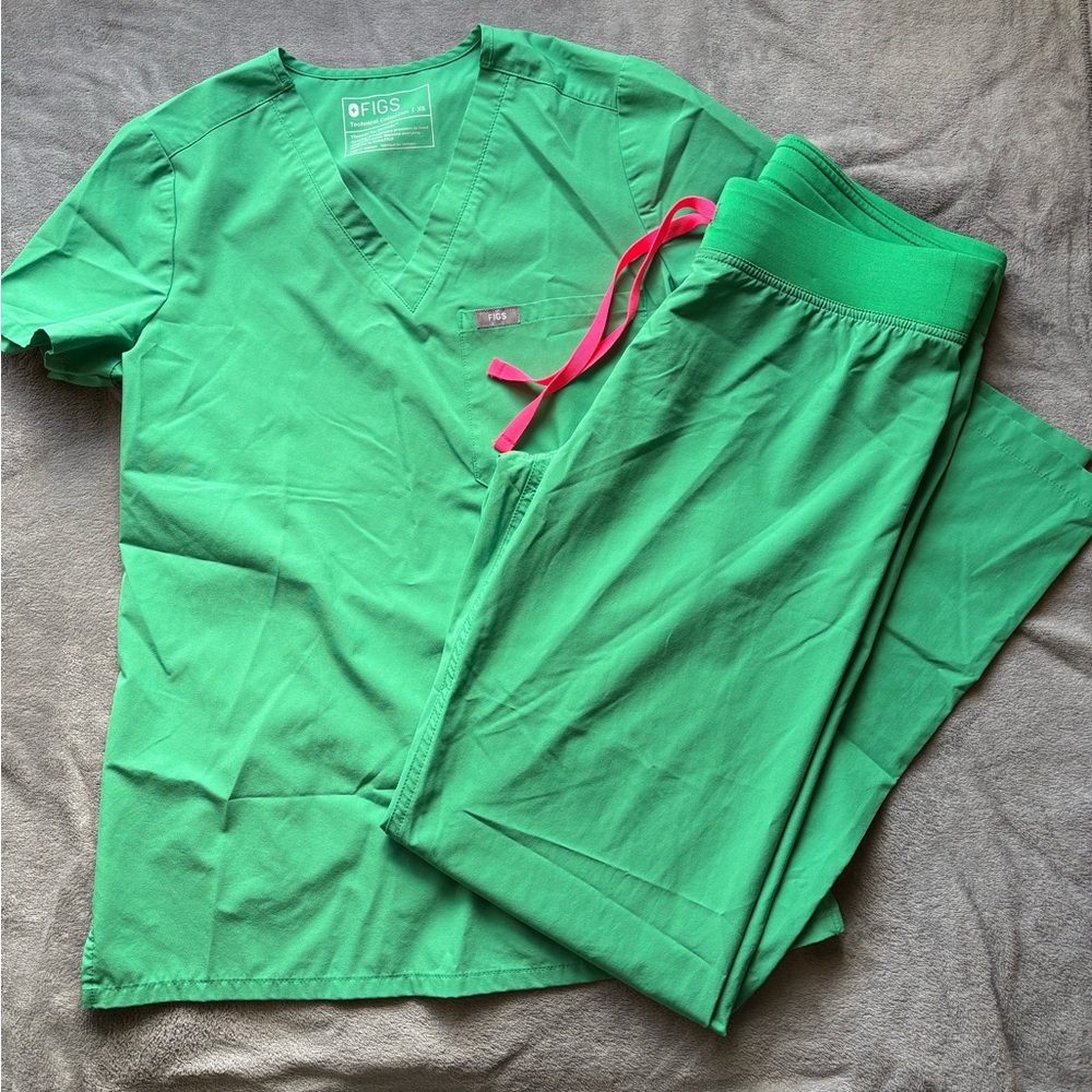 Figs Safety Green Scrub Set
